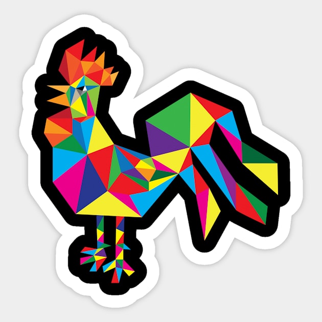 Modern Rooster Sticker by martinussumbaji